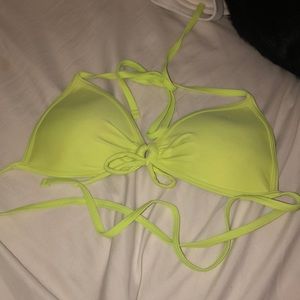 Neon green bathing suit